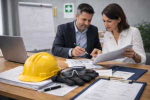 Cabinet en santé et sécurité au travail accompagnant une entreprise dans l’analyse de documents de prévention