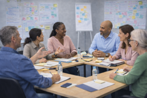 Élus du CSE participant à une formation obligatoire en santé, sécurité et conditions de travail